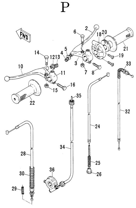 Model 94 Figure P Schematic - Hodaka-Parts.com
