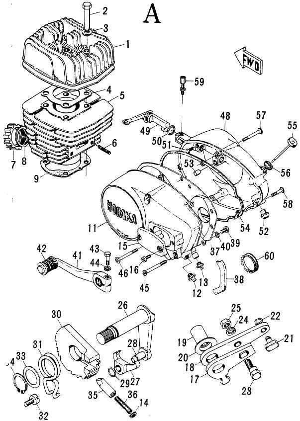 Model 94A Figure A Schematic - Hodaka-Parts.com