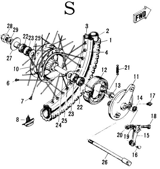 Model 96 Figure S Schematic - Hodaka-Parts.com